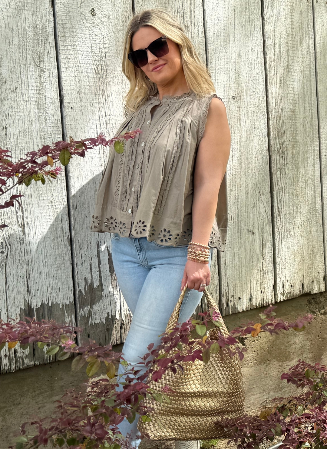 Malia Eyelet Tank
