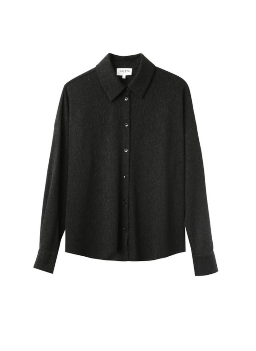 front view of the Grace & Mika Olympe Button Down Shirt