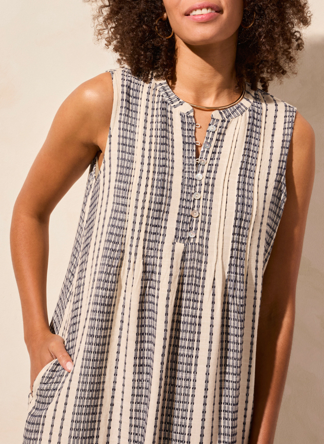 Nautical Sleeveless Dress