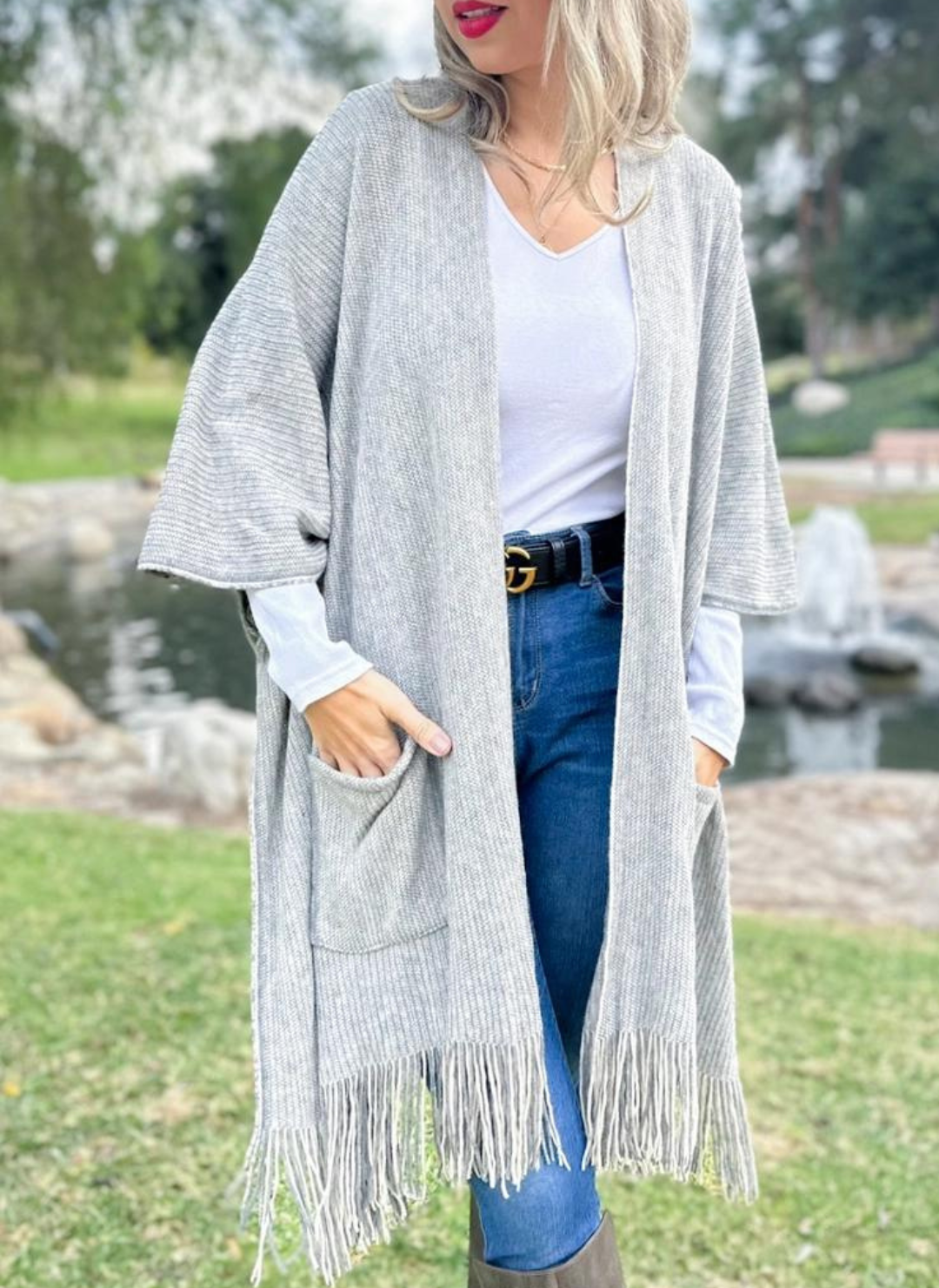 Coyote Moon Long Sleeve Cardigan w/Fringe