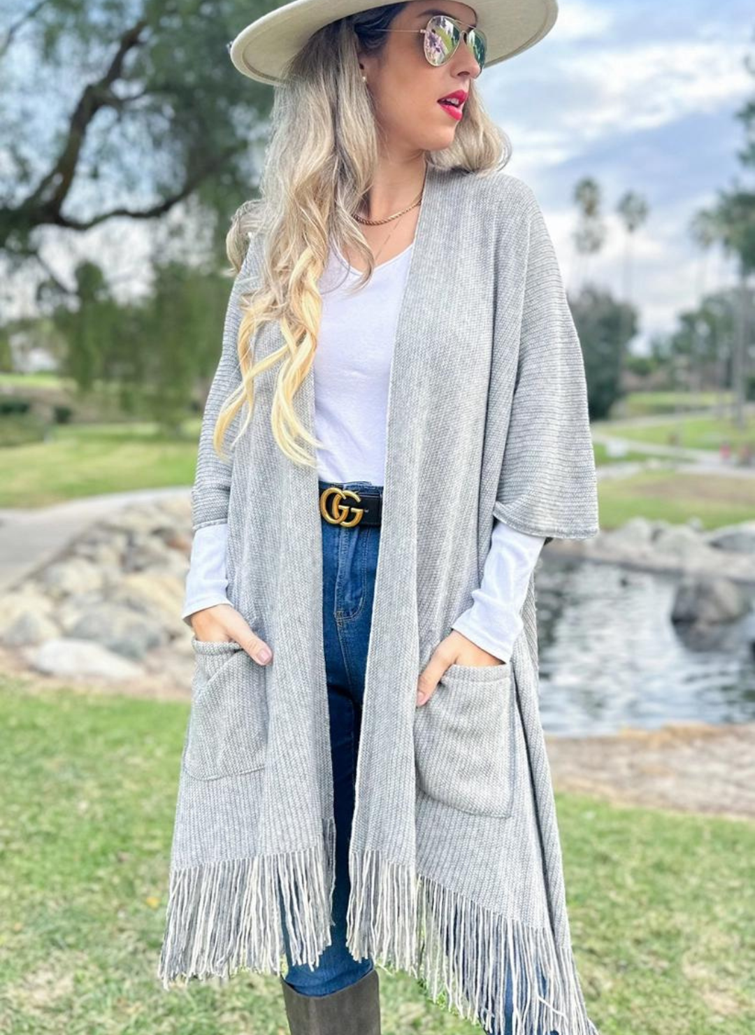 Coyote Moon Long Sleeve Cardigan w/Fringe