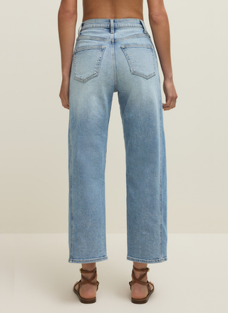 Back view of Z Supply Luna High Rise Crop showing five-pocket detail and flattering rise.