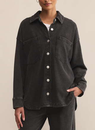 Z Supply All Day Knit Jacket Black
