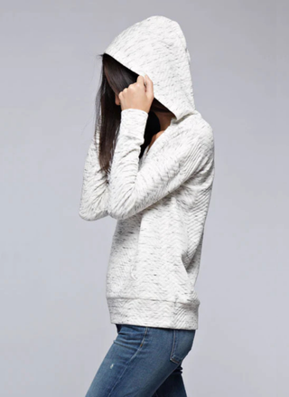 Lovestitch Pullover Quilted Hoodie