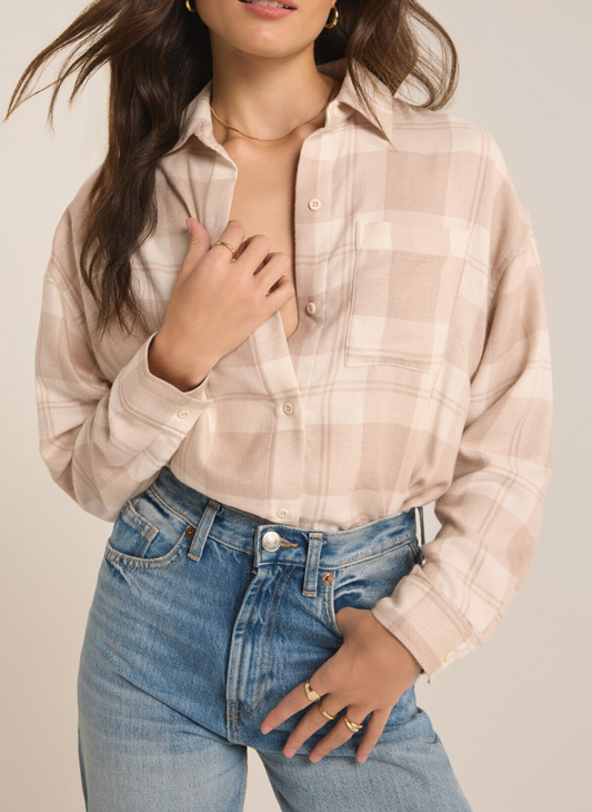 River Plaid Button Up