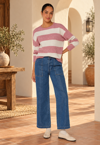 Velvet Heart Cornell Striped LS Sweater