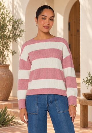 Velvet Heart Cornell Striped LS Sweater