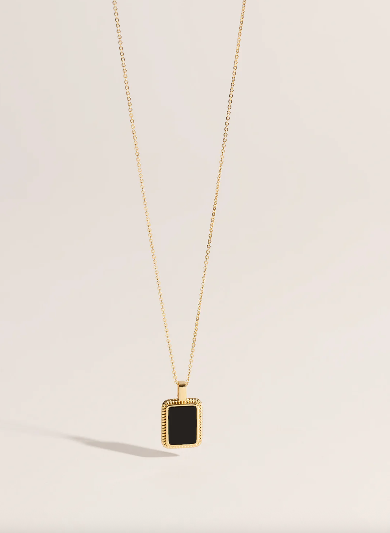 Elinore Necklace - Black Agate
