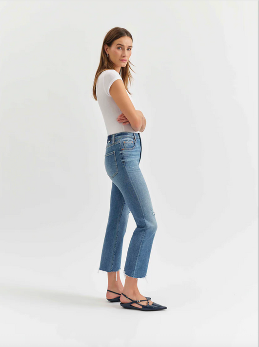DAZE Shy Girl High Rise Crop Flare