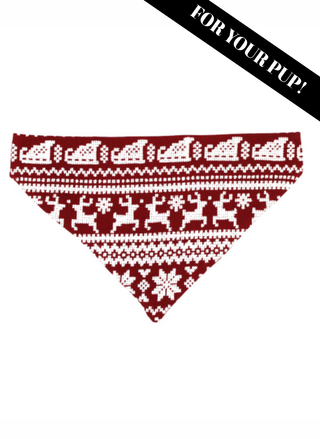 L’ovedbaby Organic Thermal Pet Bandana - Fair Isle