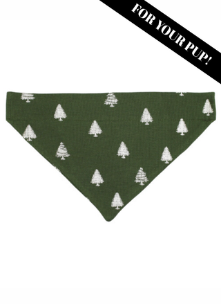 L’ovedbaby Organic Thermal Pet Bandana - Holiday Collection - Trees