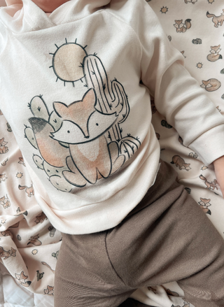 L’ovedbaby Organic Little Fox Sweat Set