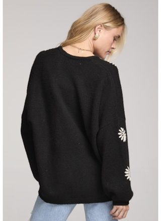 Saltwater Luxe Midnight Bloom Long Sleeve Cardigan