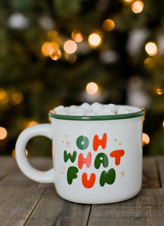 Oh What Fun Christmas Camper Mug