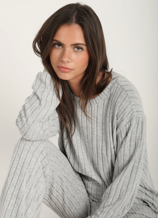 Dylan Emma Rib Long Slv Top