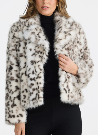 Brave & True Bertoli Faux Fur Jacket front view