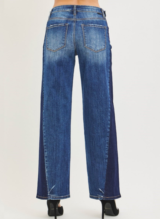 Risen Sandy Slouchy Jeans w/Side Panel