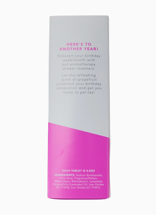 Product packaging with text and a pink gradient on a white background