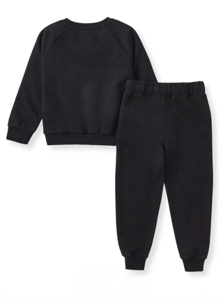 Back view of Burt’s Bees XO baby sweat set made from organic cotton