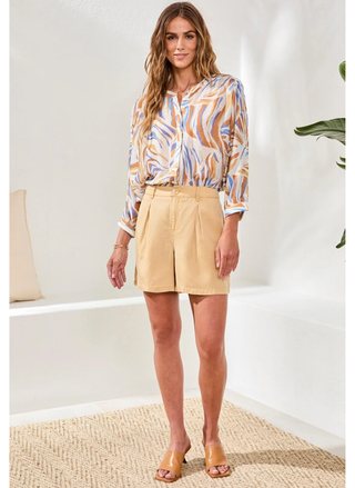 Tribal Santa Cruz Flowy Dolman Sleeve Blouse