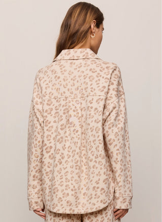 Z Supply All Day Knit Leopard Jacket