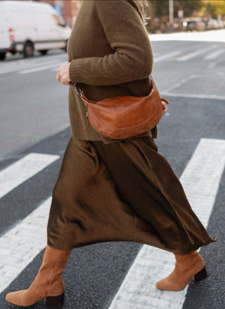 Latico Crosby Leather Sling Bag, handcrafted full-grain leather belt bag and crossbody - August Boutique