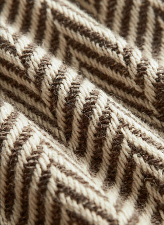 Heavyweight Z Supply Dunaway Herringbone Bubble Jacket in Dark Chocolate, a fall layering jacket - August Boutique