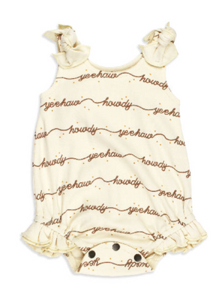 L'ovedbaby Howdy Bowtie Organic Cotton Bodysuit