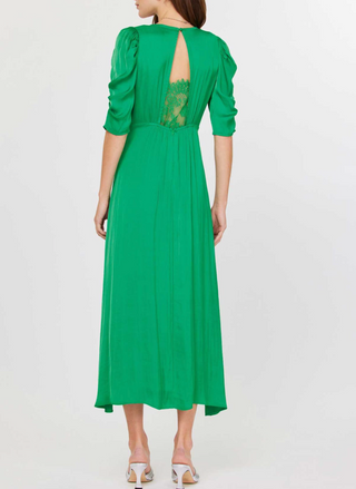 Current Air Valentina Ruched Sleeve Midi Dress