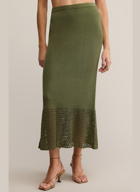 Z Supply Haven Sweater Knit Midi Skirt