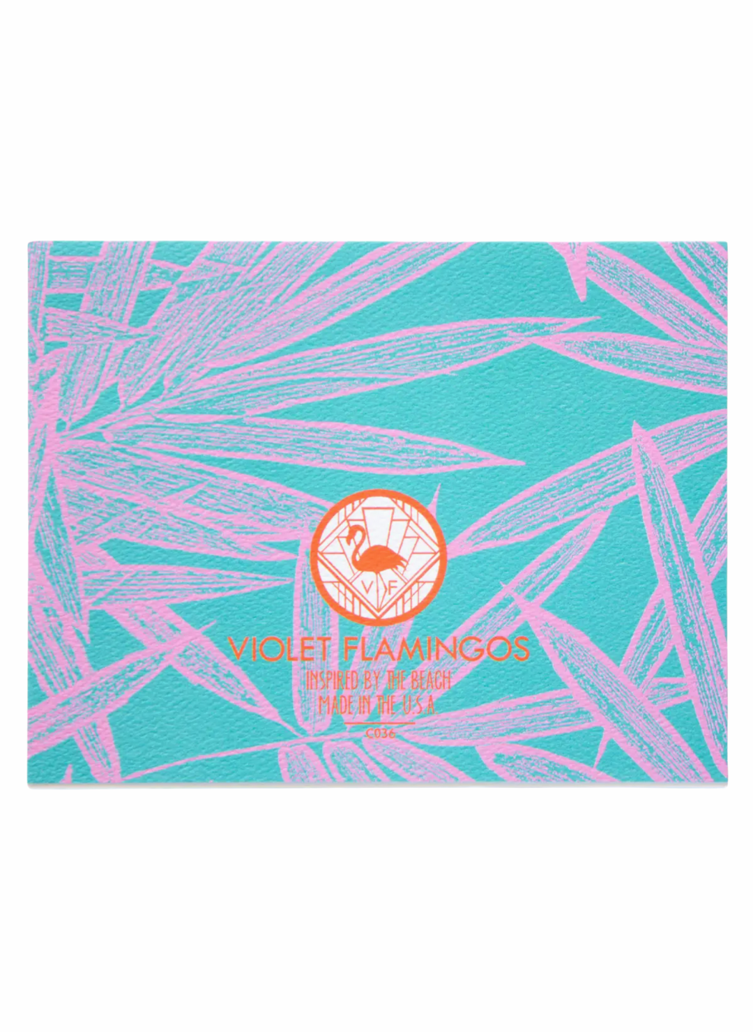 Bamboo Floral Teal Happy Birthday Card
