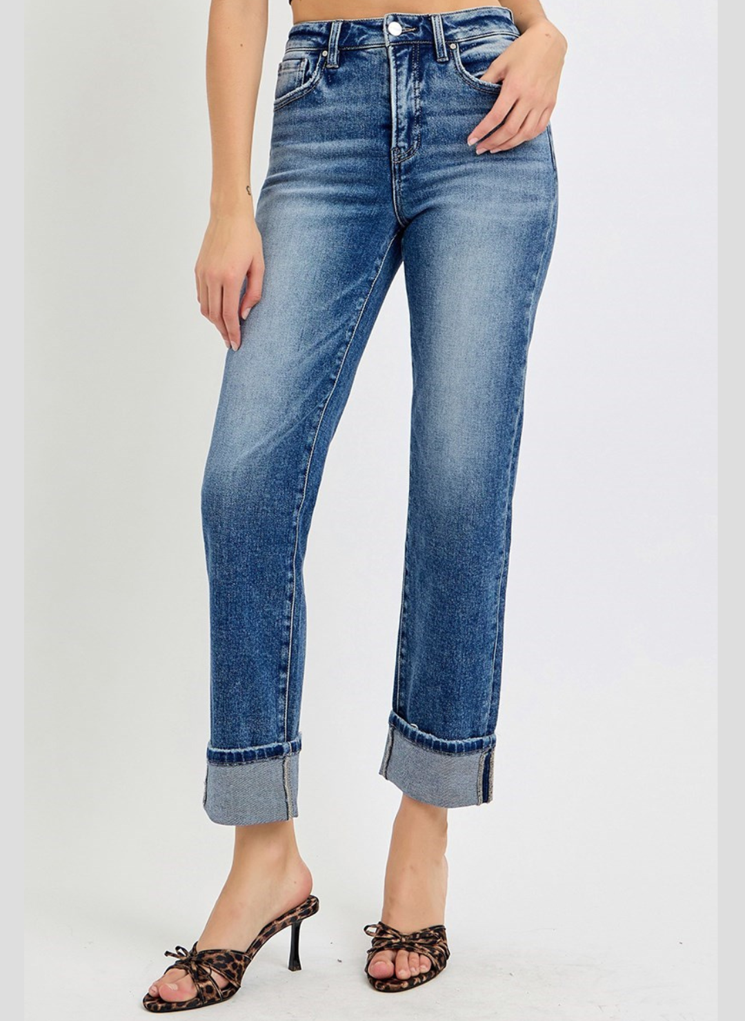 Fast Paced Tummy Control High Rise Crop Straight