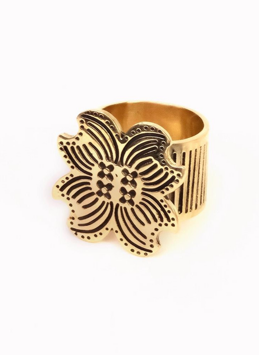 Floral Bandana Ring