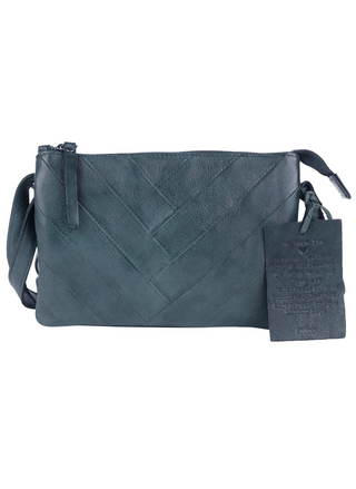 Close-up of handcrafted Latico Sunny bag showing premium leather texture